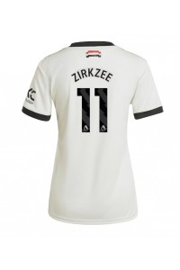 Manchester United Joshua Zirkzee #11 Voetbaltruitje 3e tenue Dames 2024-25 Korte Mouw